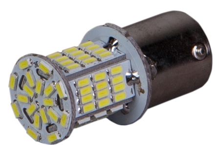   P21W (BA15s - 1-) 78SMD 3014 WHITE (-/ 2.) 12/24V.  1 