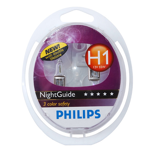  H 1 (P14,5s), 55W 12V NIGHT GUIDE (2.) ( -, -, -)