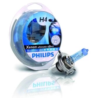  H 4 (P43t-38)  60/55W 12V 4000K BLUE VISION ULTRA MOTO ()