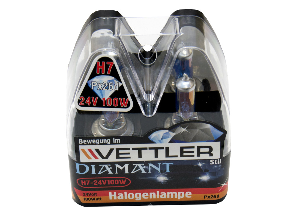  H 7 (PX26d) 100W 24V,Diamant (-/2)